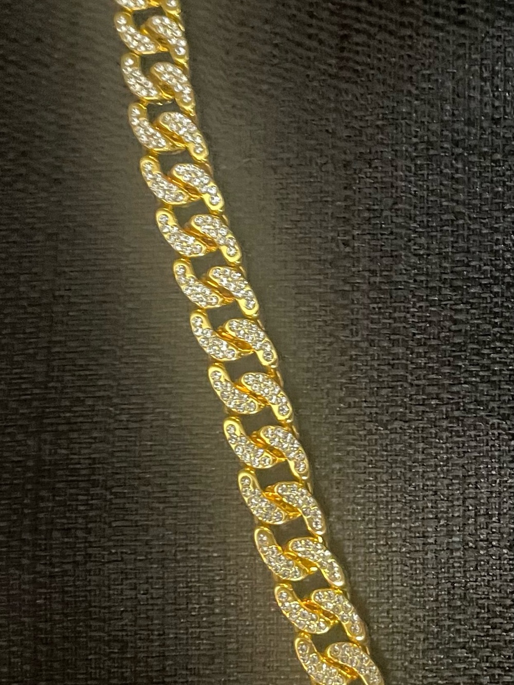 Invicta Men’s Gold-Tone Crystal Cuban Link Bracelet - NWT’s - Picture 6 of 7